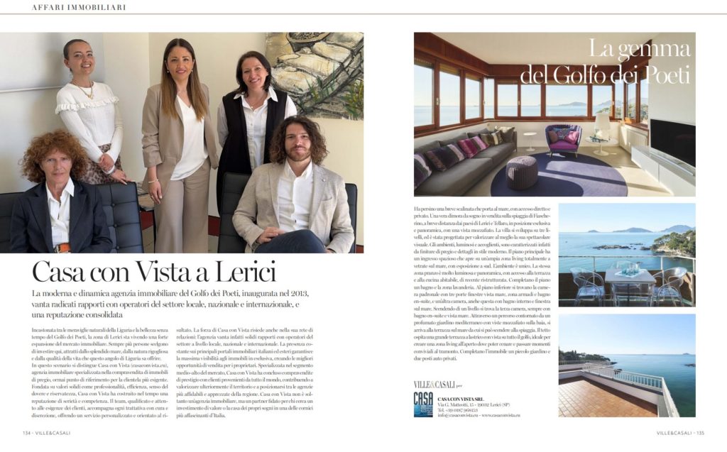 Casa con Vista premiata nella Top Agency Liguria 2025